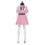 Bulma Cosplay Costume Anime Dragon Ball Pink Fancy Dress Full Set Halloween