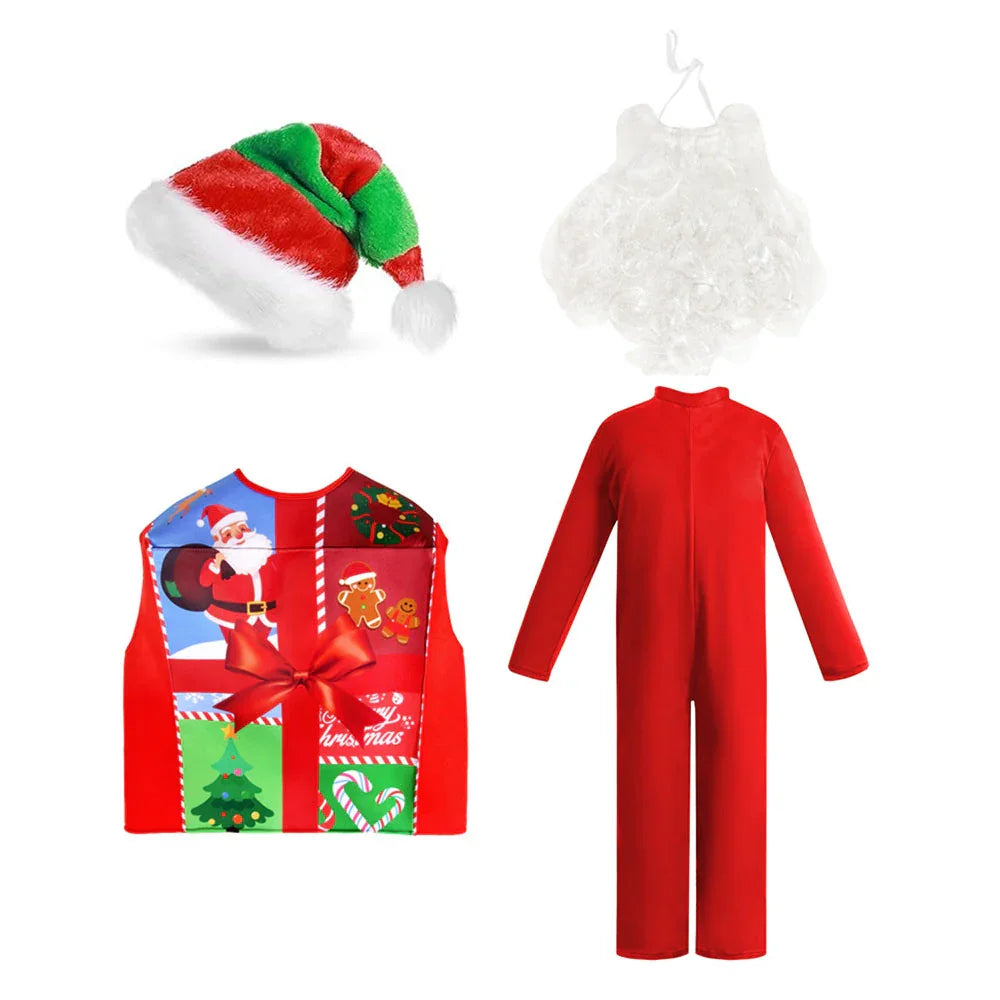 Kid'sSet Santa Claus Mrs.Claus Christmas Gift Costume Fancy Set