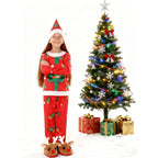 Children's Red Santa Claus Pajama Party Dress up Costume for Kids