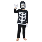 Kid's Ninjago Skulkin Skeleton Costume Cosplay Party Carnival Adult