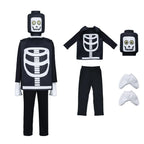Kid's Ninjago Skulkin Skeleton Costume Cosplay Party Carnival Adult