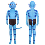 Avatar 3 Na'vi Ash People Cosplay Costume Fire Jumpsuit with Tail Women
