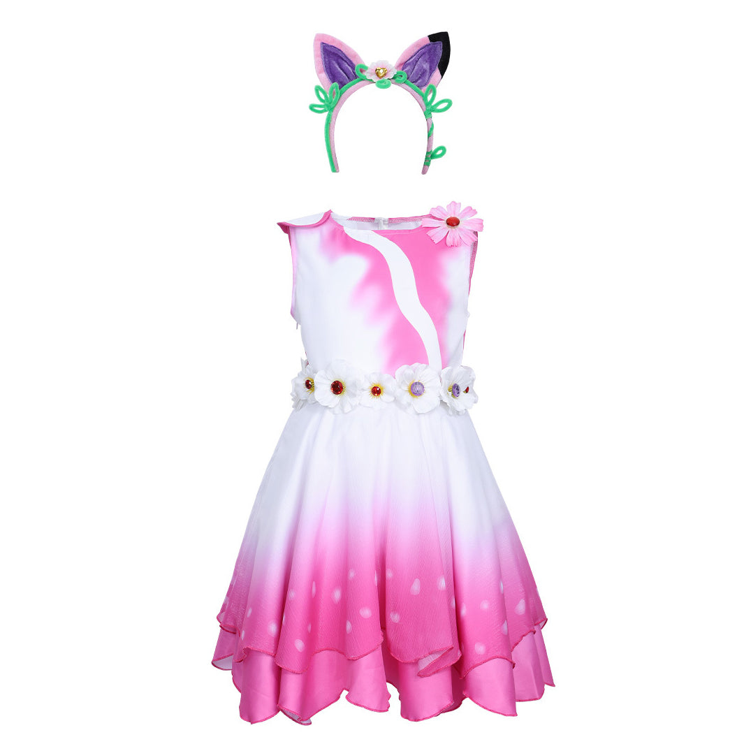 Gabby's Dollhouse: The Cosplay Costume Girl's Movie Party Dress