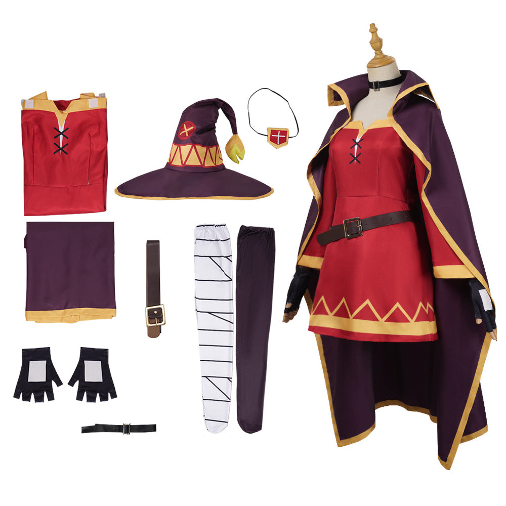 Megumin Cosplay Costume KonoSuba Halloween & Anime Convention Outfit