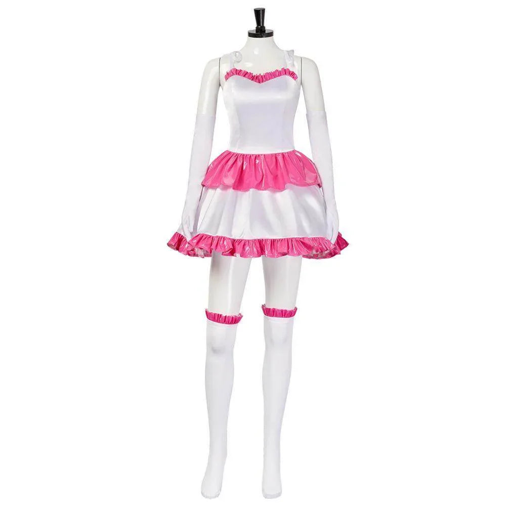 70s Perfect Blue Mima Kirigoe Cosplay Costume Red and Pink Dresses for Women - Azufun