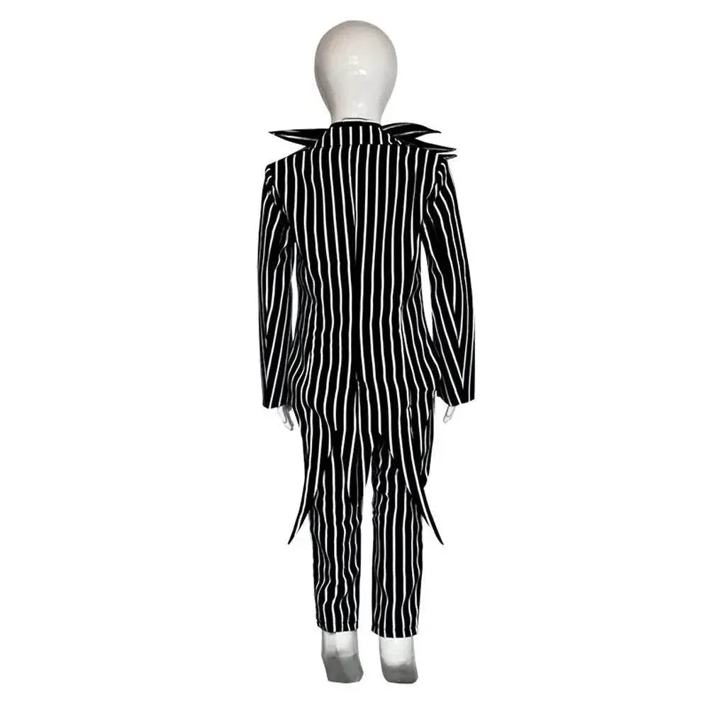 Adult kids Jack Skellington Sally Suit Costume The Nightmare Before Christmas for women men Boy Girl full Set - Azufun