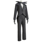 Adult kids Jack Skellington Sally Suit Costume The Nightmare Before Christmas for women men Boy Girl full Set - Azufun
