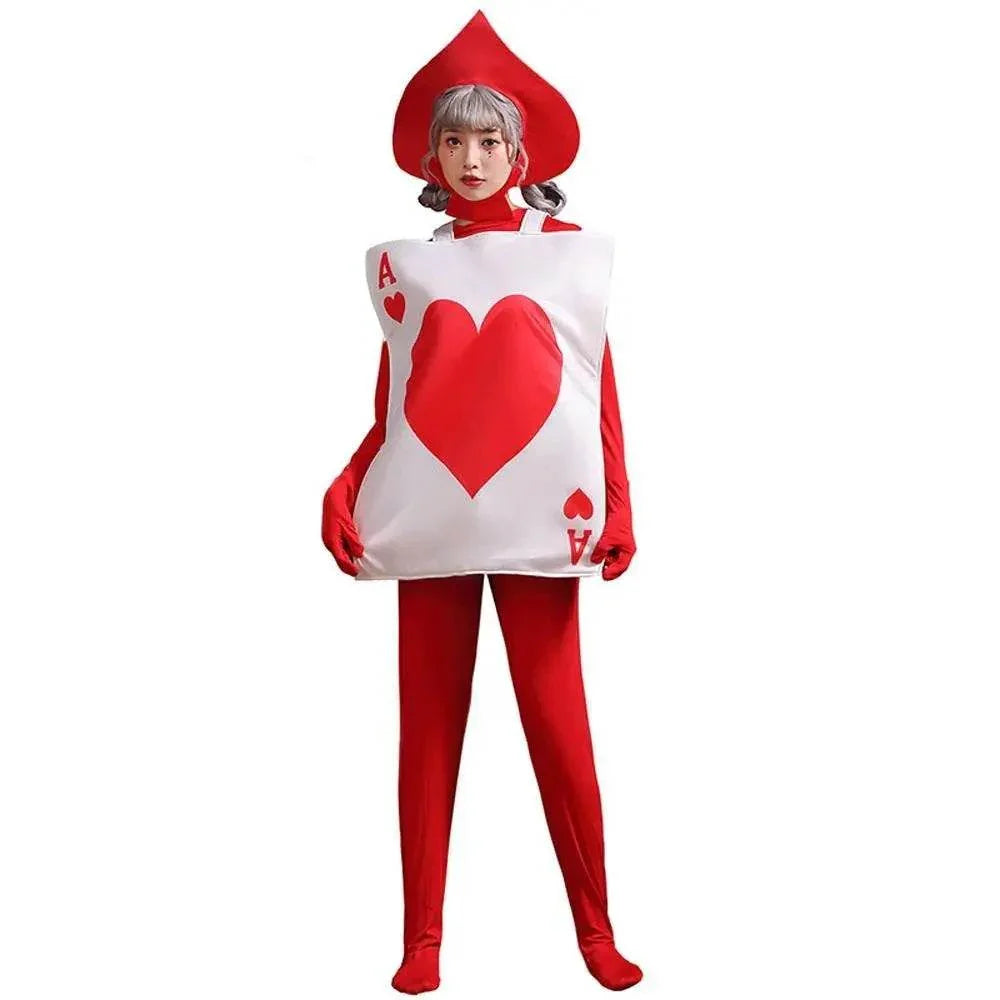 Alice in Wonderland stage performance poker heart peach A Costume Cosplay Party - Azufun