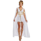 Ancient Greek Goddess Cleopatra Athena Cosplay Costume Medieval Dress - Azufun