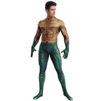 Aquaman 2 Costume Arthur Cosplay Bodysuit Halloween Fancy Cosplay Carnival Suit - Azufun