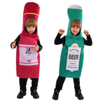 Beer Wine red Bottle Cosplay Costume Children's Day and School Festival Performance Outfit - Azufun