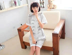 Blink Totoro Pajamas Animal Onesie Hoodie Kigurumi Short Sleeve - Pajamasbuy