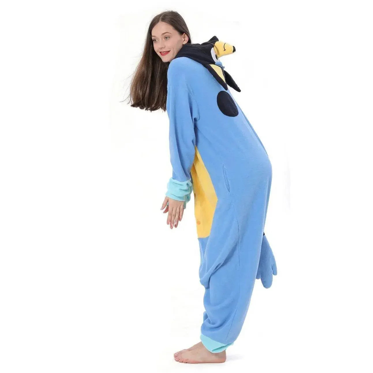Bluey Onesies Costume Kigurumi PJS Pajamas Outfit for Adult Kids Girl Boy - Azufun