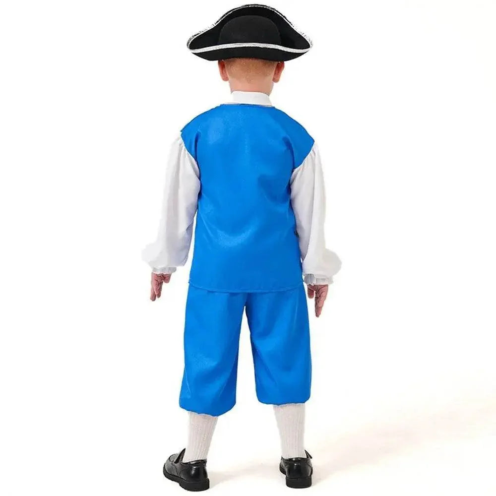 Boy Pirate Outfit Vintage Cosplay Costume Carnival Halloween For Kids - Azufun