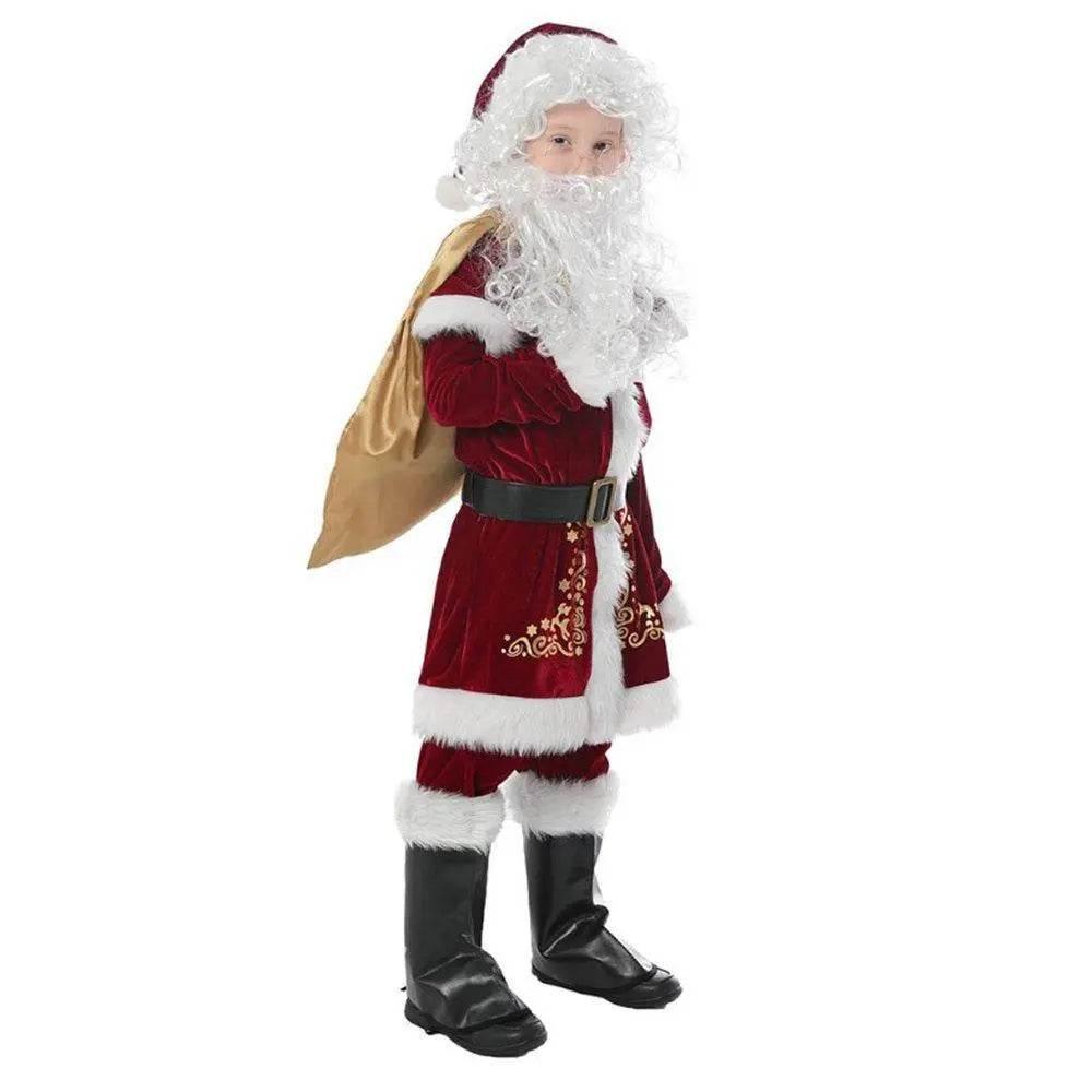 Children's Christmas Costumes Boys and Girls Santa Claus Costumes - Azufun