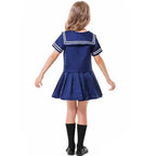 Children's Japanese anime style JK dark blue sailor costume - Azufun