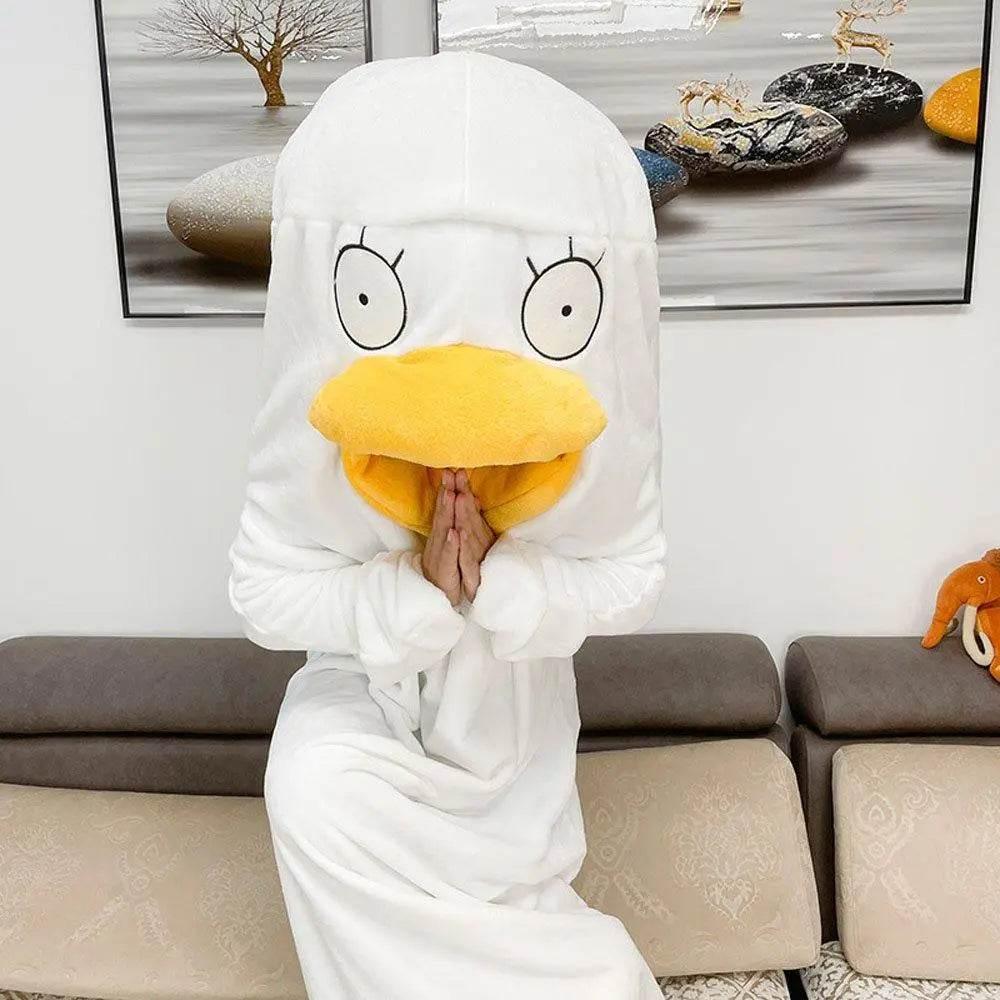 Christmas Pajamas Gintama Elizabeth Duck Blanket Unisex One-piece Bathrobe Nightgown - Azufun