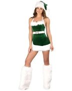Christmas Sexy Green Tree Suit Santa Claus Costumes Adults Uniform - Azufun