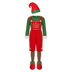 Elf Costume for Girls Boy Kids Christmas Party Dress Outfit - Azufun