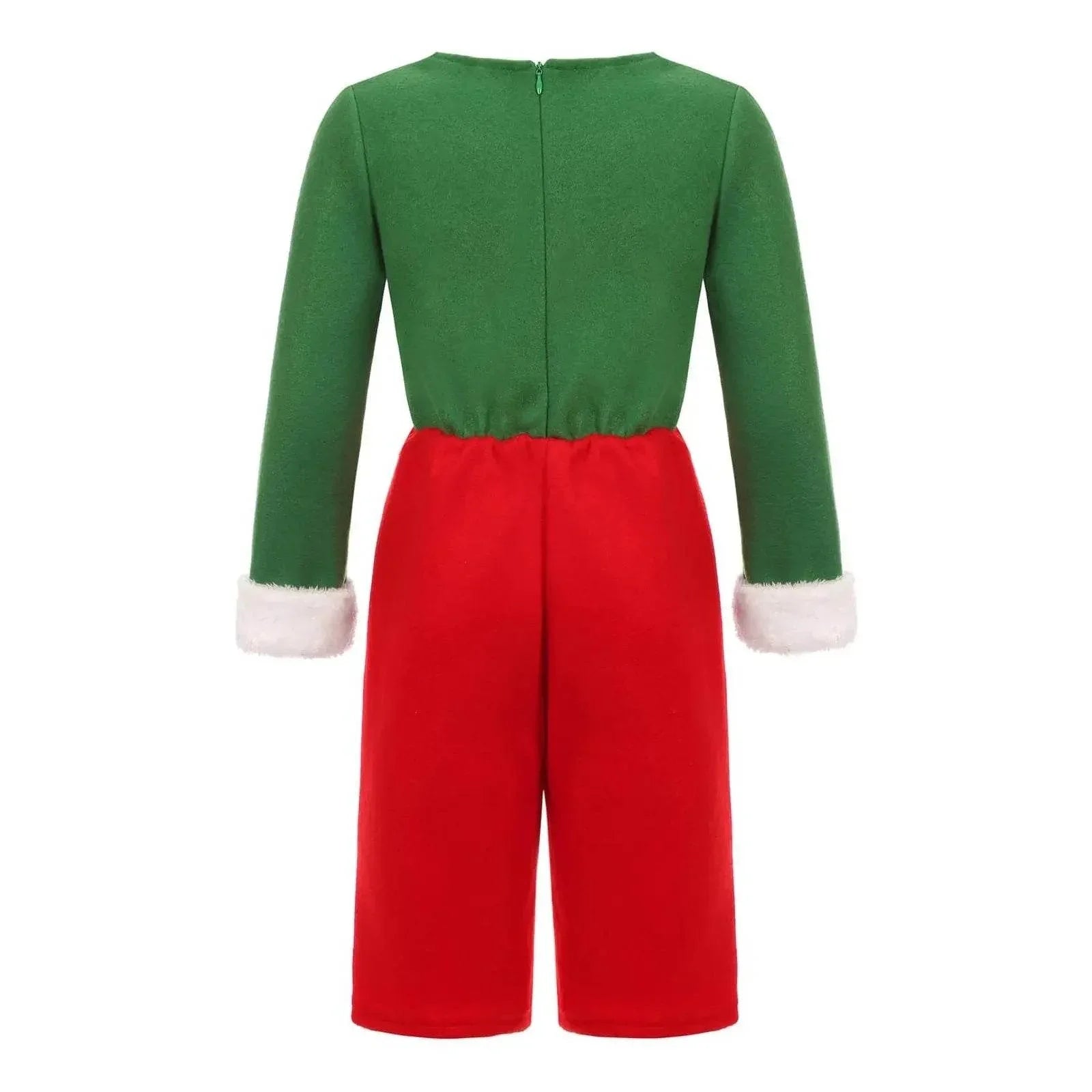 Elf Costume for Girls Boy Kids Christmas Party Dress Outfit - Azufun