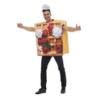Funny Food Waffle Muffins Halloween Carnival Suit Cosplay Costume For Adults - Azufun