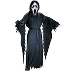 Ghost Face Bleeding Scream Zombie Cosplay Costume Halloween Party Outfit Dress Up For Adult Kids - Azufun
