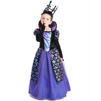 Girl's Twilight-Princess Costume Medieval Purple Court Dress Cosplay Costume - Azufun