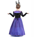 Girl's Twilight-Princess Costume Medieval Purple Court Dress Cosplay Costume - Azufun