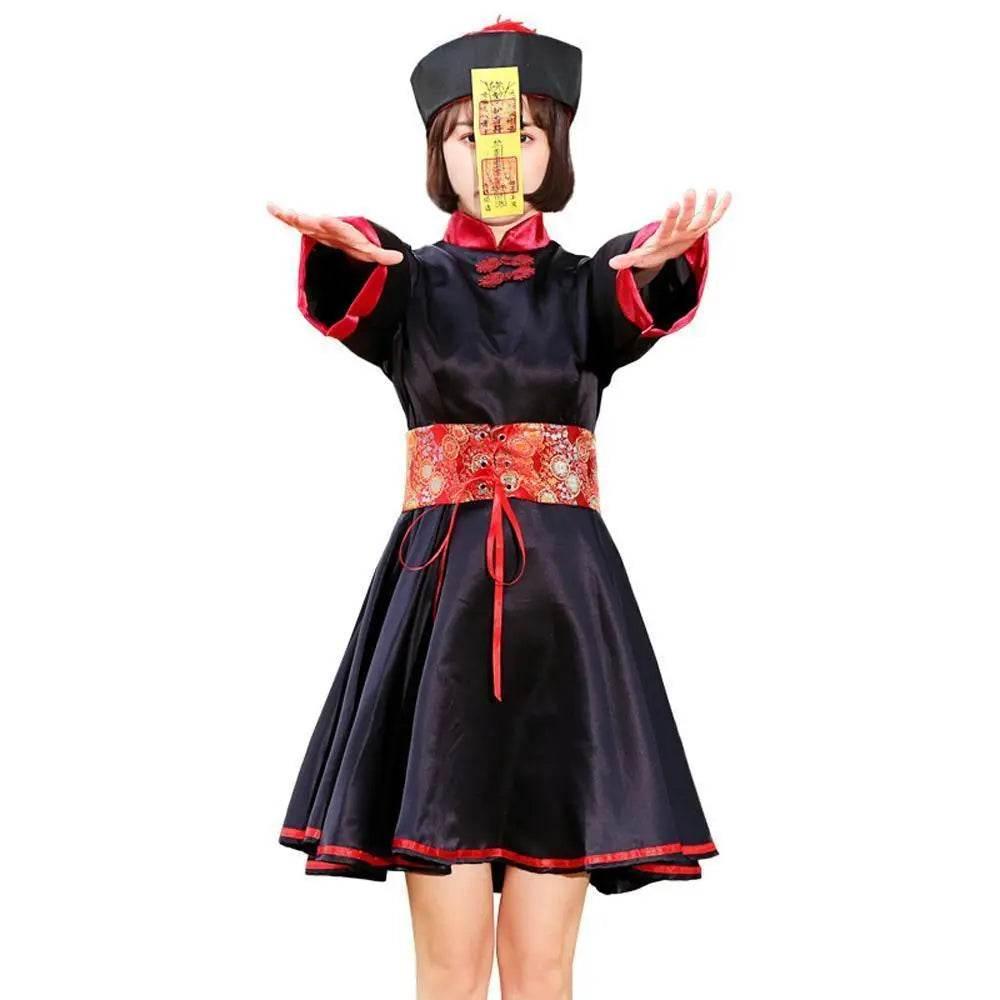 Halloween Qing Dynasty zombie cosplay costumes for Mom and Me - Azufun