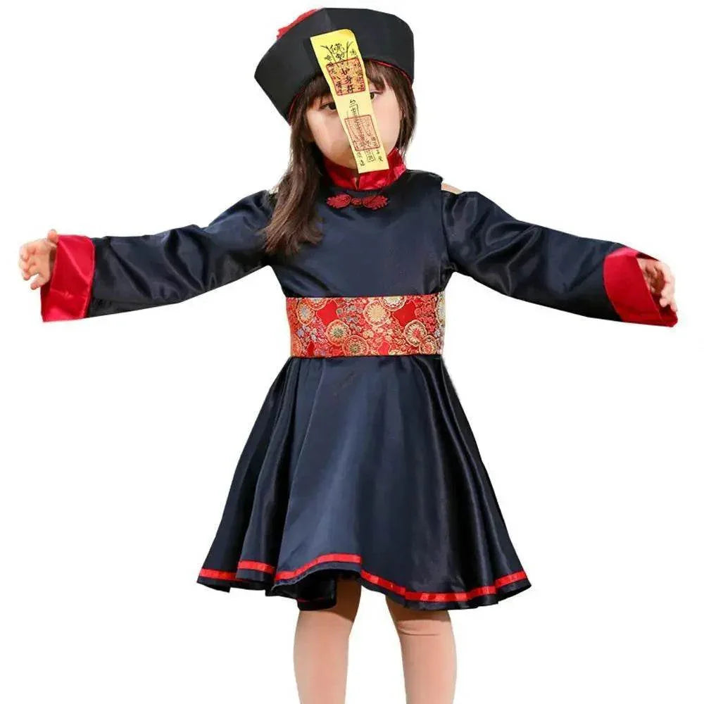 Halloween Qing Dynasty zombie cosplay costumes for Mom and Me - Azufun