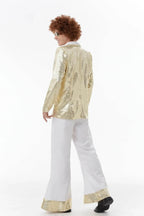 Halloween cosplay Adult retro 70s disco Hippie Fancy Dress Costume - Azufun