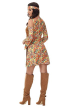 Halloween cosplay Adult retro 70s disco Hippie Fancy Dress Costume - Azufun