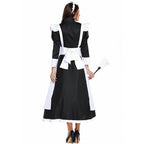 Housekeeper French maid costume German maid costume black and white long skirt unisex - Azufun