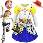 Jessie Toy Story 4 Costume Long Sleeve Dress for Kids Girls - Azufun