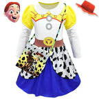 Jessie Toy Story 4 Costume Long Sleeve Dress for Kids Girls - Azufun