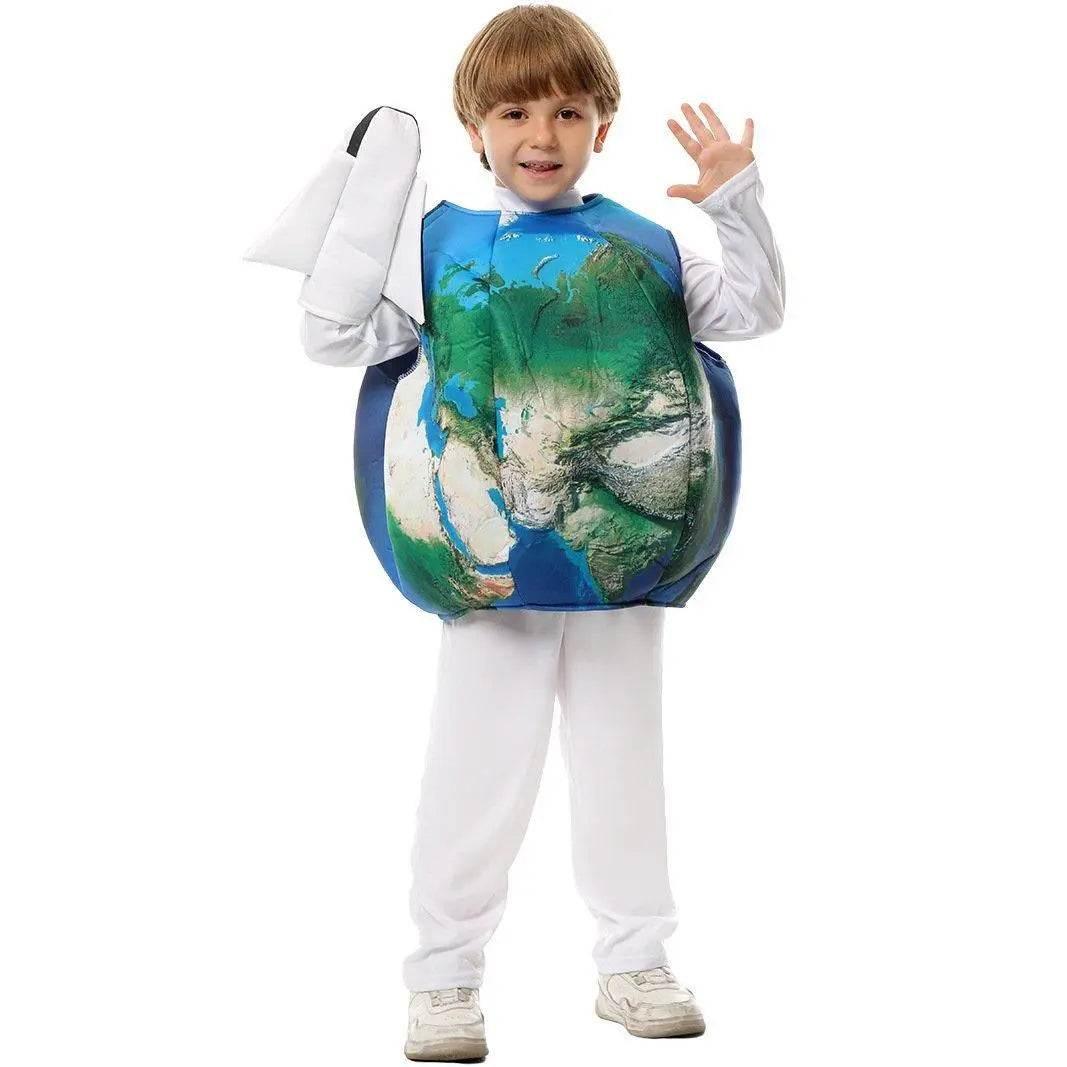 Kids Defender of Earth Costume Halloween and Children's Day Performance Outfit - Azufun