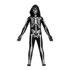 Kids Horror Skull Zentai Jumpsuit Costumes Halloween Carnival Cosplay - Azufun
