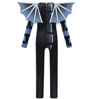 Kids Minecraft Ender Dragon Cosplay Costume Halloween jumpsuits onesies with Wings - Azufun