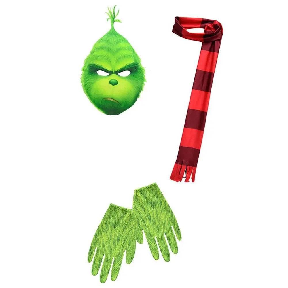 Kids The Grinch Christmas Costumes Jumpsuit Sets - Azufun