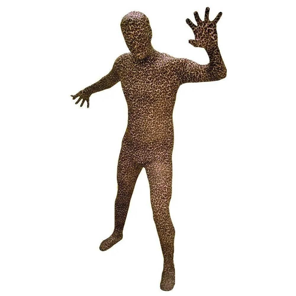 Leopard Print Lycra Spandex Bodysuit Zentai Catsuit Cosplay - Azufun