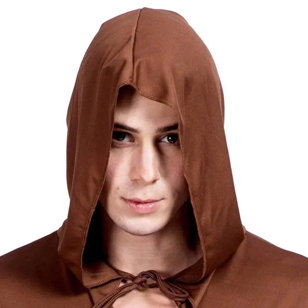 Medieval Monk Robe Priest Robe Halloween Cosplay Stage props show costume - Azufun