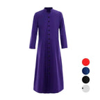 Men's Single Breasted Minister Choir Cassock Robe Costumes Party Performance - Azufun
