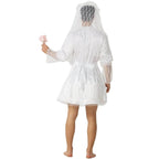 Men's Wedding Dress Funny Male White Bride Costume Halloween Stag Night Party Outift - Azufun