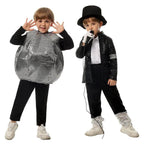 Michael Jackson Kids Performance Costume Tap Dance MJ Imitation Outfit - Azufun