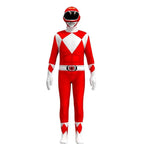 Mighty Morphin Power Rangers Costume Kids Superhero Bodysuit Halloween jumpsuits onesies - Azufun