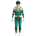 Mighty Morphin Power Rangers Costume Kids Superhero Bodysuit Halloween jumpsuits onesies - Azufun