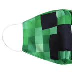 Minecraft Boys Mask Dust Respirator Washable Reusable Masks Kids Face Mouth Muffle Anime Mask - Azufun