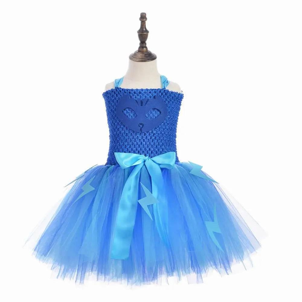 PJ Masks Superhero Cosplay Costumes Halloween Tutu Dress Suits - Azufun