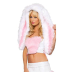 Pink Cute Floppy Bunny Rabbit Corset Easter Costume Halloween Cosplay - Azufun