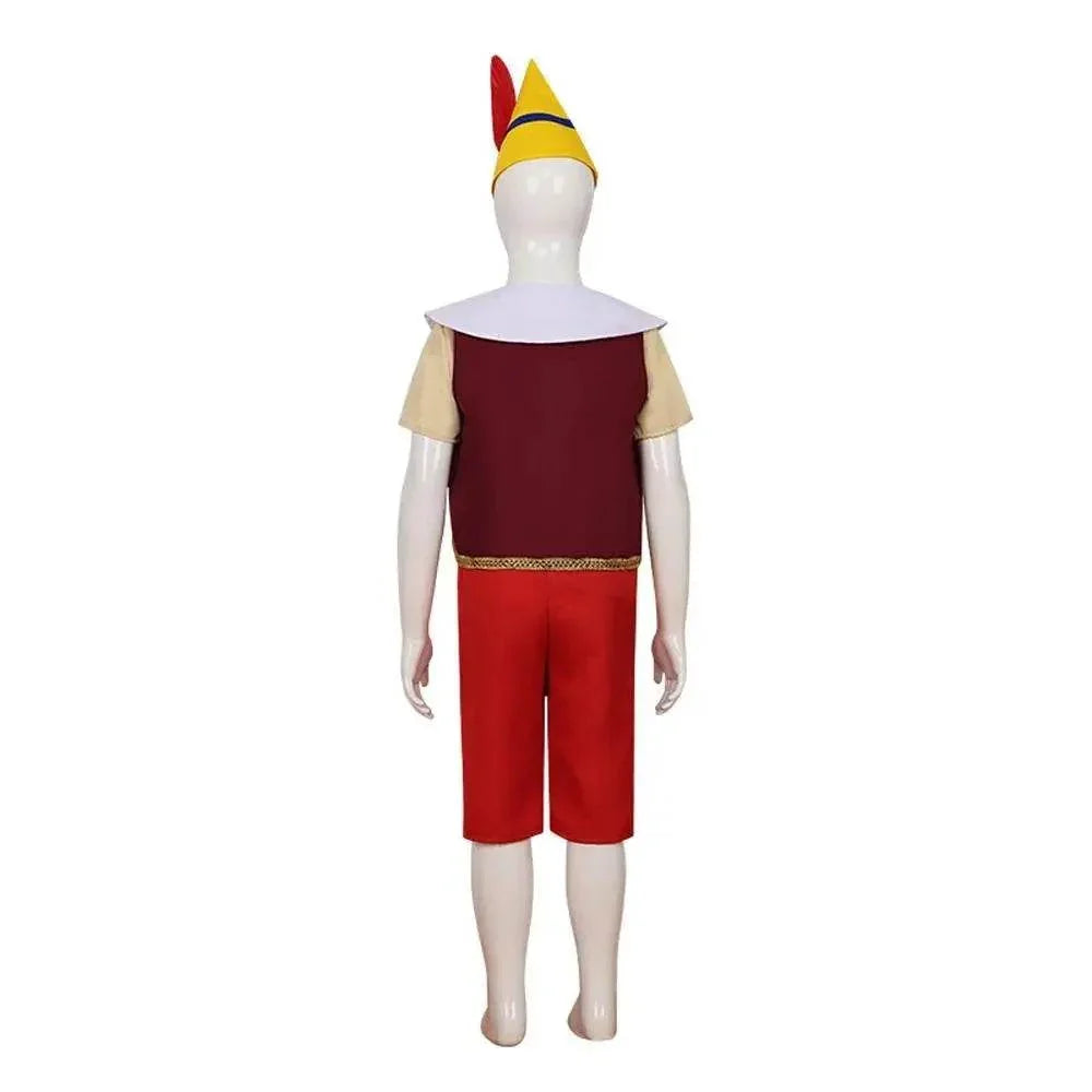 Pinocchio with the long nose Costume Cosplay Anime Suit Outfit Sets Up - Azufun